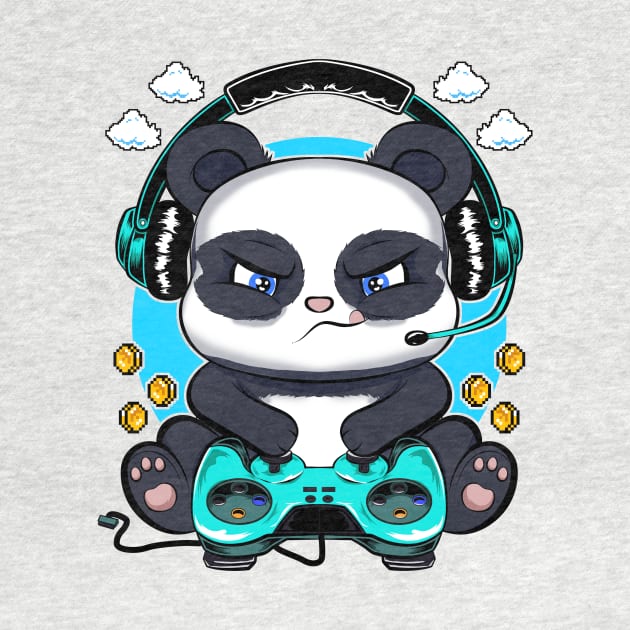 panda gamer, game addicts by the house of parodies